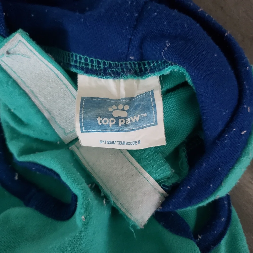 Turquoise Squat Team TP SP17 Dog Hoodie